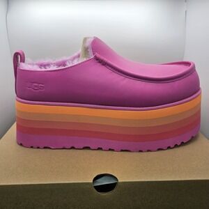 UGG URSEEN PLATFORM RASPBERRY MULTI LEATHER WOOL ALL GENDER M10/W11 Shoes Unisex